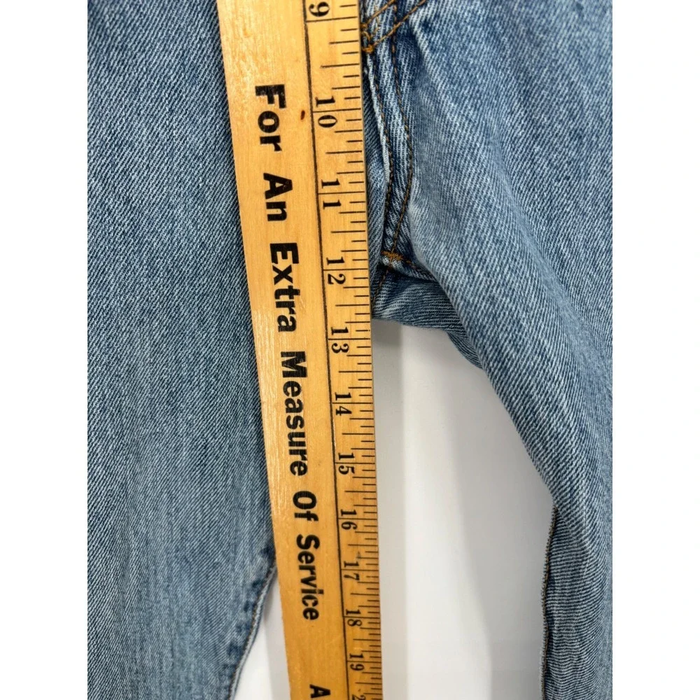 Levis 501 Men's 36x32 Jeans Faded Distressed Y2K era Grunge-Working Blue Denim